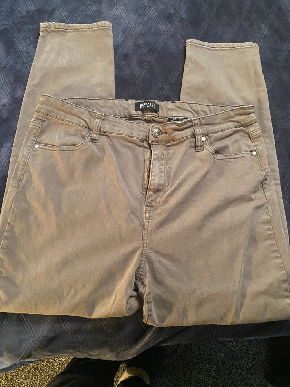 Buffalo David Bitton Havana Jeans Women’s 14/34 Stretch Brown Taupe